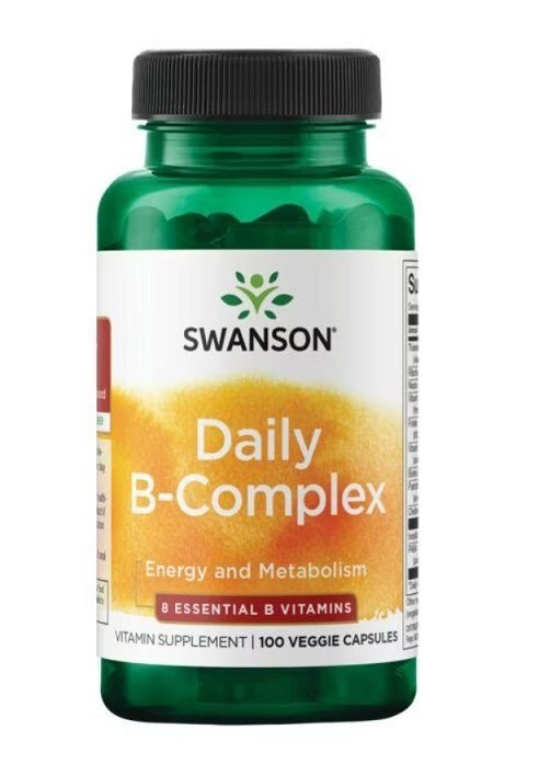 Swanson B-Complex Daily Stress Support with B Vitamins 100 Capsules