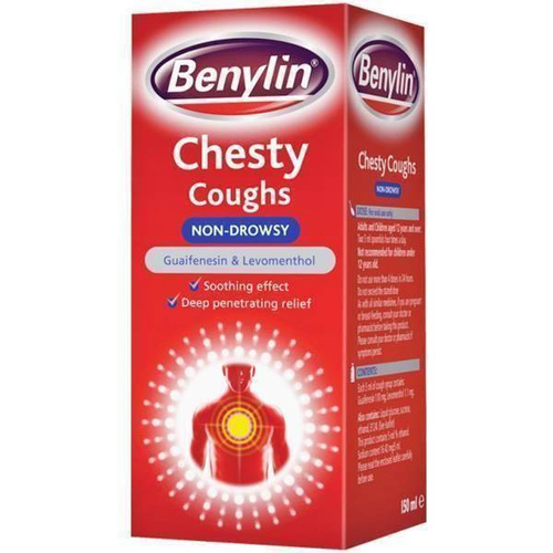 Benylin Chesty Coughs Non-Drowsy with Soothing Effect and Penetrating Relief 150ml