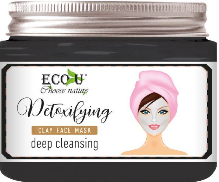 EcoU  Detoxifying Face Mask with Clay Deep Cleansing 150ml