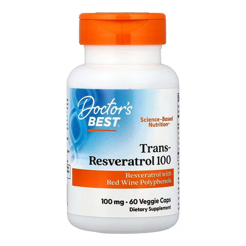 Doctor's Best Trans-resweratrol 100, 100mg Kapsułki 60 kapsułek