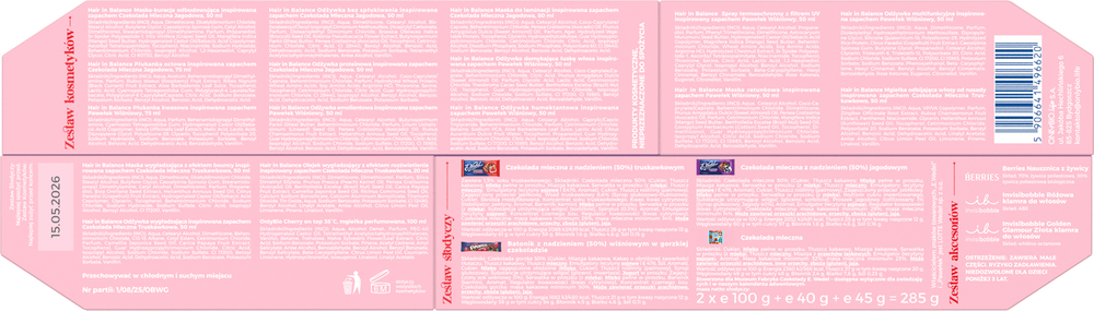 OnlyBio Hair in Balance Kalendarz Adwentowy Berry XMAS 24 Elementy