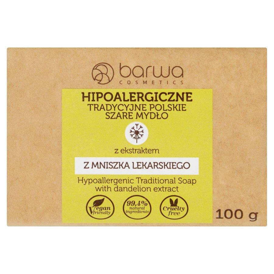 Barwa Hipoalergiczne Szare Mydło Regenerujące z Mniszkiem Lekarskim 100g