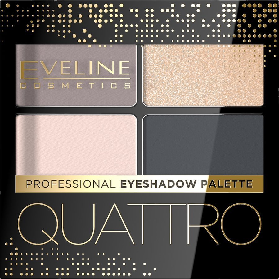 Eveline Quattro Professional Eyeshadow Palette Eyeshadow with Applicator 02 3.2g