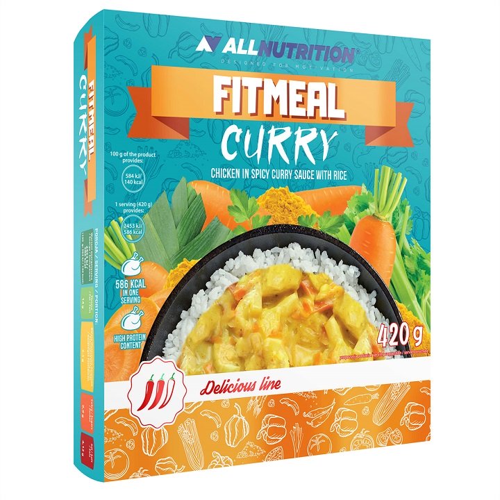 Allnutrition Delicious Line Fitmeal Curry Chicken 420g