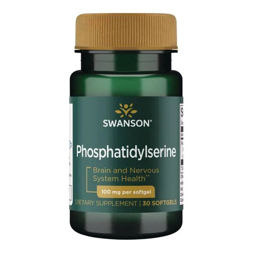 Swanson Phosphatidylserine 100mg for Cognitive Support 30 Softgels
