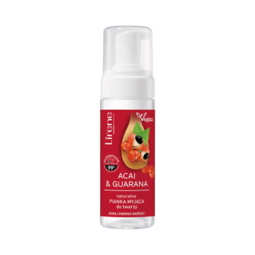 Lirene Acai i Guarana Naturalna Energetyzująca Pianka Myjąca do Twarzy 150ml