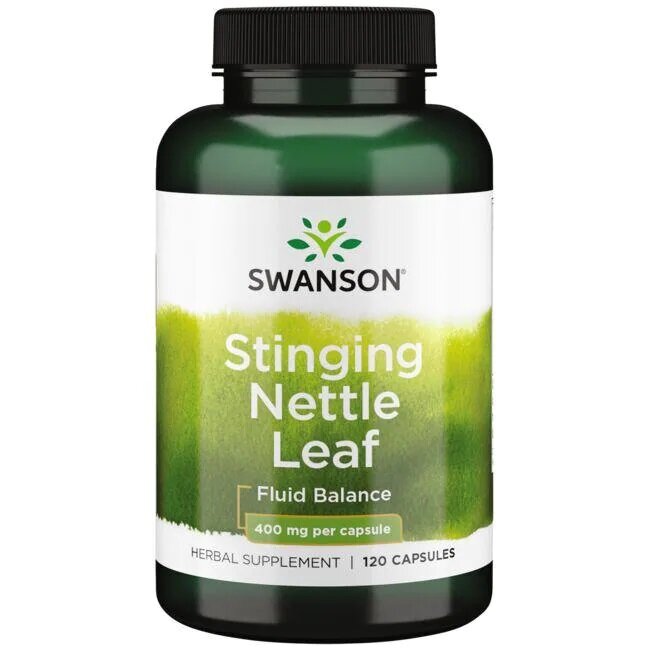 Swanson Stinging Nettle Leaf Liść Pokrzywy 400mg 120 Kapsułek