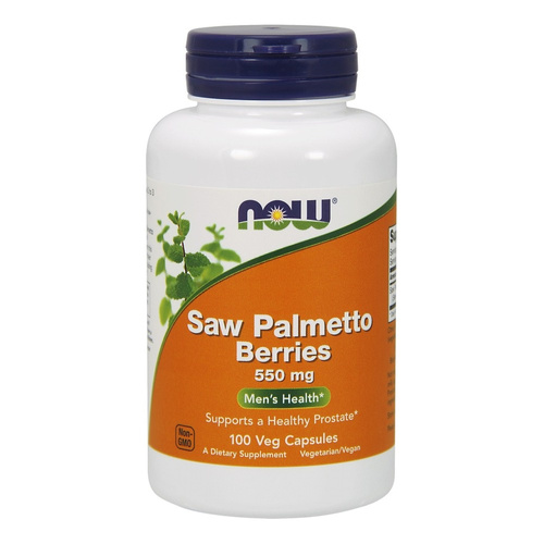 Now Foods Saw Palmetto Berries 550mg Saw Palmetto Supports Prostate Health 100 Vcapsules