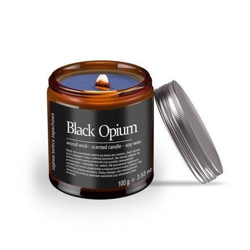  Black Opium Zapachowa Świeca Sojowa w Zakręcanym Słoiku 1 Sztuka