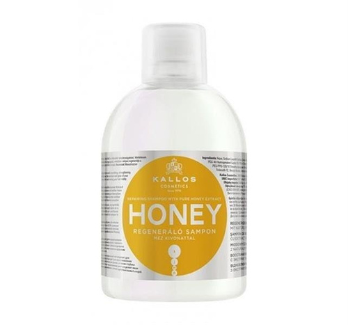 Kallos Honey Regenerating Shampoo with Honey Extract for Dry and Damaged Hair 1000ml