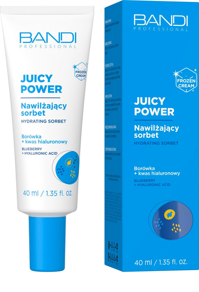 Bandi Juicy Power Limited Edition Nawilżający Lekki Owocowy Sorbet w Kremie dla Każdego Rodzaju Skóry 40ml Best Before 31.10.25