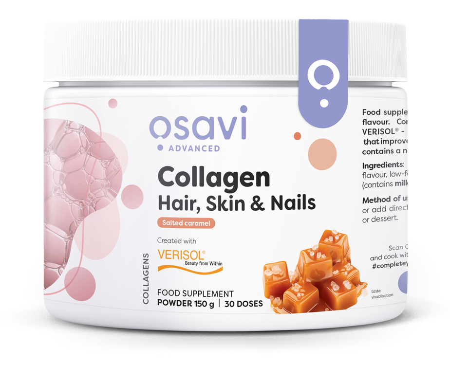 Osavi Collagen Peptides Włosy Skóra Paznokcie Słony Karmel 150g