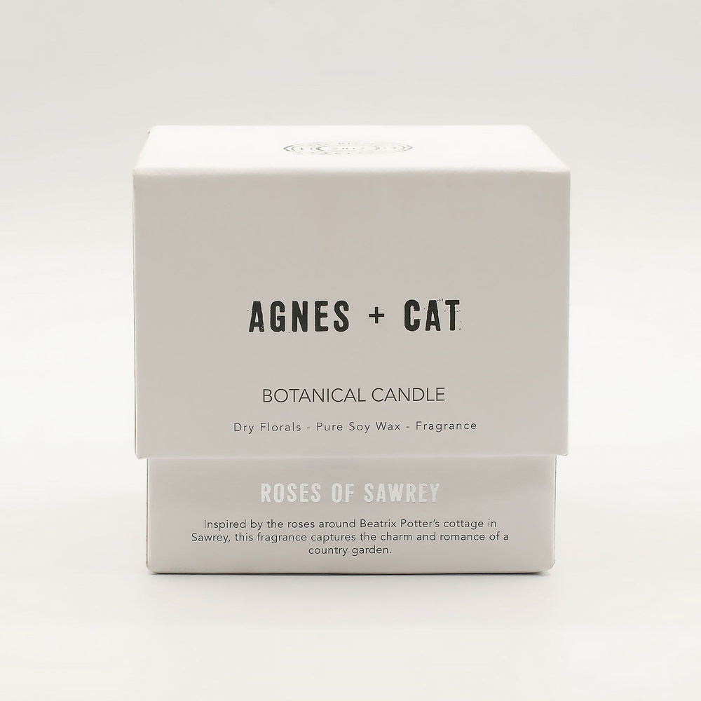 Agnes + Cat Botanical Soy Wax Candle - Roses of Sawrey