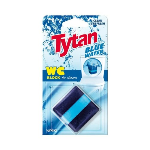 Tytan WC Block  Clean & Refresh Kostka do Spłuczki Barwiąca Wodę Blue Water 50g