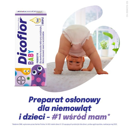 Dicoflor Baby Krople na Mikroflorę Jelitową dla Dzieci 5ml