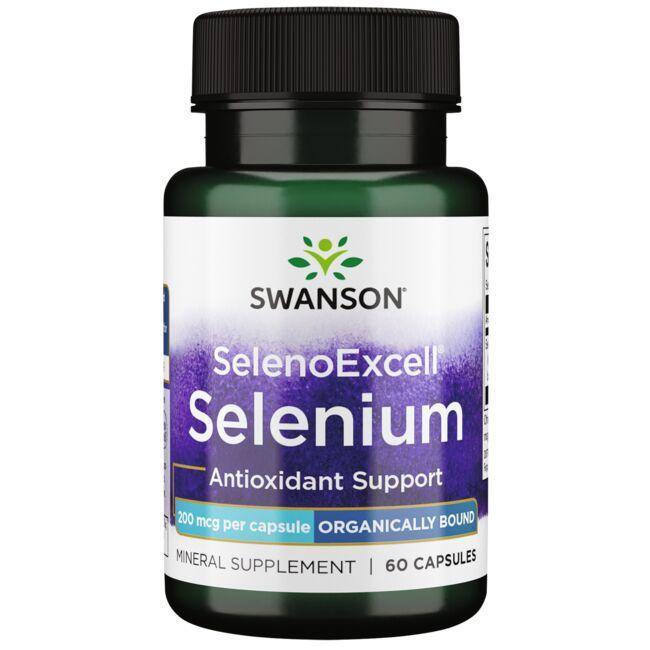 Swanson Selenium 200mcg SelenoExcell for Thyroid & Immune Support 60 Capsules