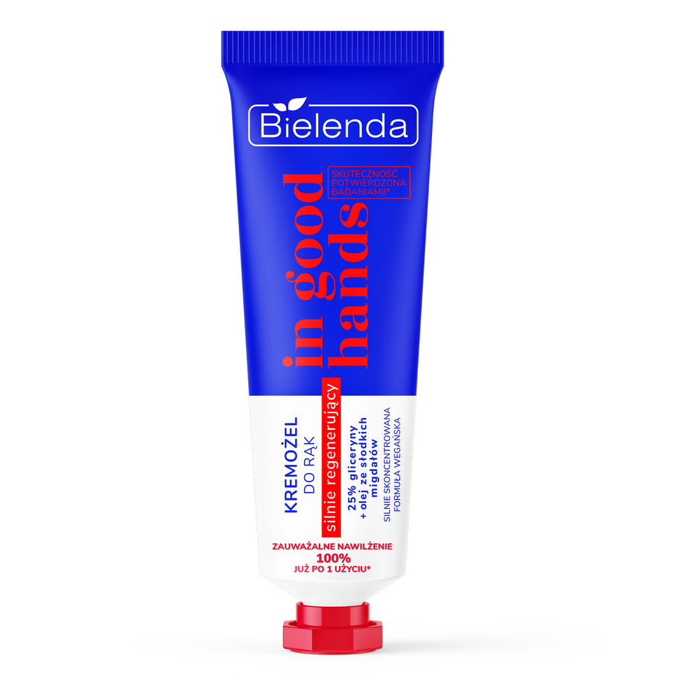 Bielenda In Good Hands Silnie Regenerujący Kremożel do Rąk 25% Gliceryna i Olejek ze Słodkich Migdałów 50ml