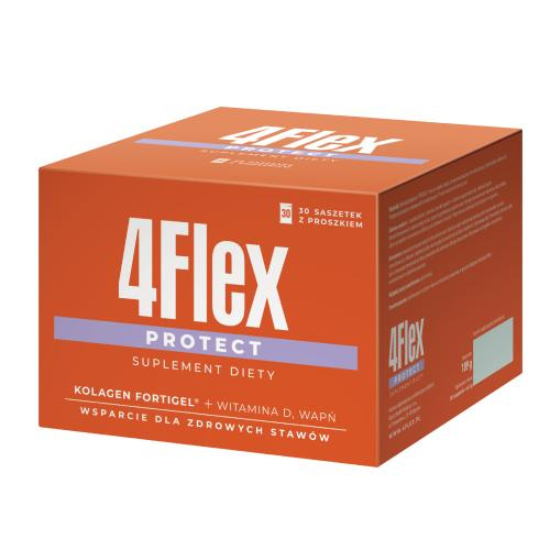 4Flex Protect Collagen with Vitamin D and Calcium for Healthy Bones and Joints 30 Sachets