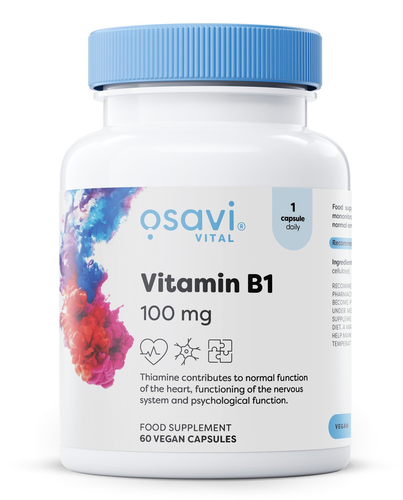 Osavi Vitamin B1 100mg 60 vegan caps