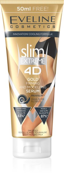 Eveline Slim Extreme 4D Slimming and Modeling Body Serum with 24 Gold 250ml