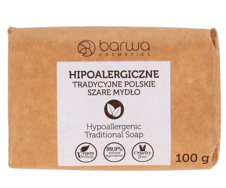 Barwa Hypoallergenic Traditional Polish Gray Soap Plant Based 100g