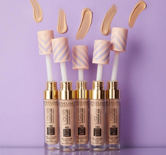 Eveline Liquid Camouflage Waterproof Camouflage Concealer Light Peach 7ml