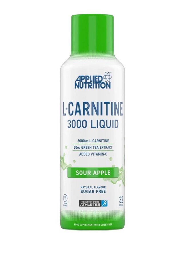 L-Carnitine Liquid 3000, Sour Apple - 480 ml.