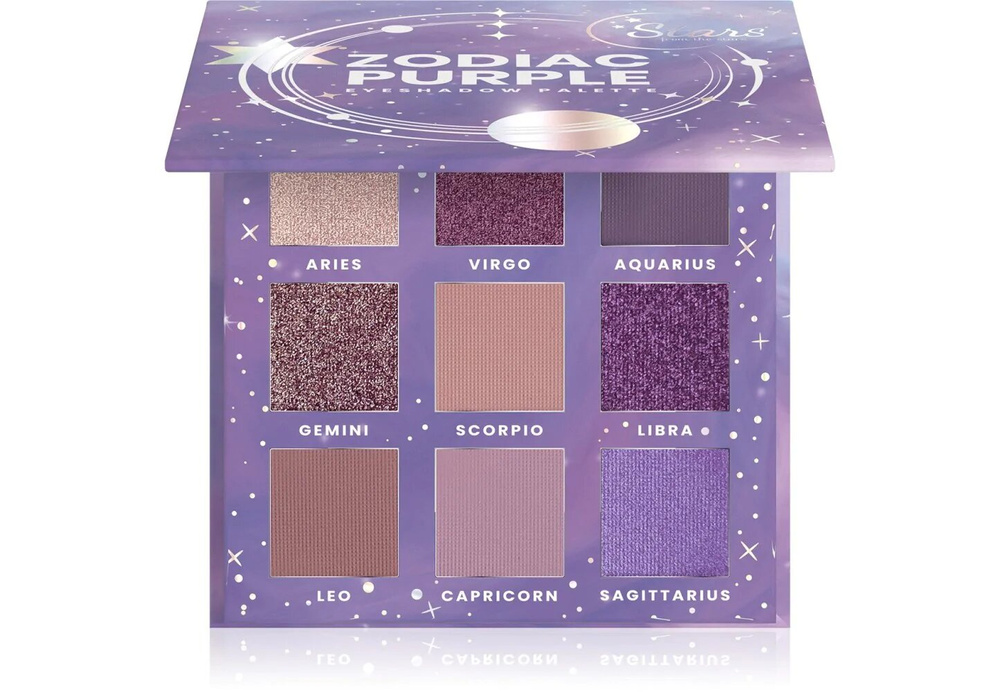 Stars From the Stars Zodiac Purple Eyeshadow Palette 9 Shades 10.8g
