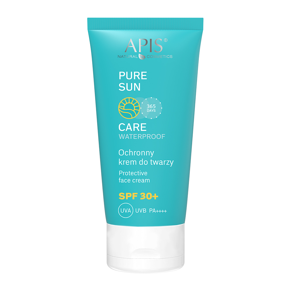 Apis Pure Sun Wodoodporny Krem Ochronny do Twarzy SPF 30 UVA UVB dla każdego Rodzaju Skóry 50ml