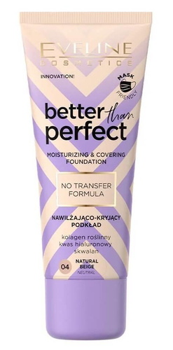 Eveline Better Than Perfect Cover Foundation No. 04 Natural Beige Neutral 30ml