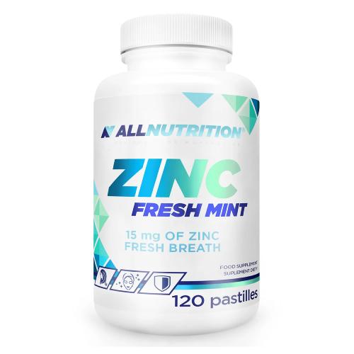 Allnutrition Zinc 15mg Supports Immune System Fresh Mint 120 Lozenges