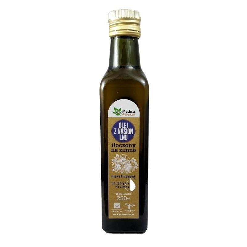 EkaMedica Flax Seed Oil with Vitamin E Omega-3 and Omega-6 Fatty Acids 250ml