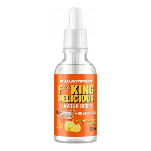 Allnutrition Fitking Delicious Krople smakowe, Miód i cytryna 50ml