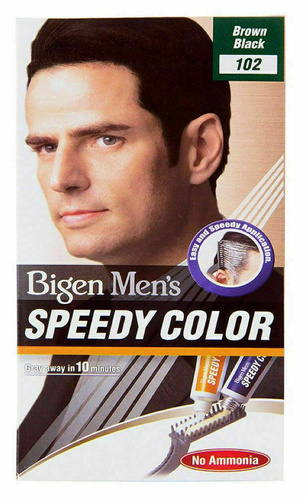 Bigen Speedy Color for Men Hair Dye No. 102 Brown Black without Ammonia 1 Piece