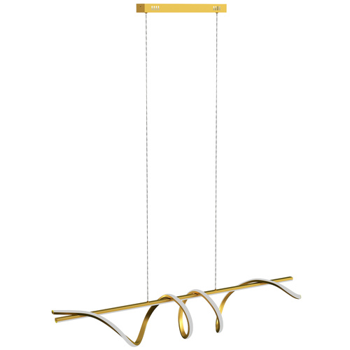 HOMCOM Pendant Light with 3 Colour Temperatures - Gold Tone