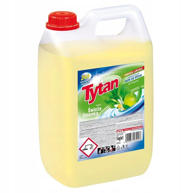 Tytan Uniwersalny Płyn do Mycia Świeża Limonka 5 Kg