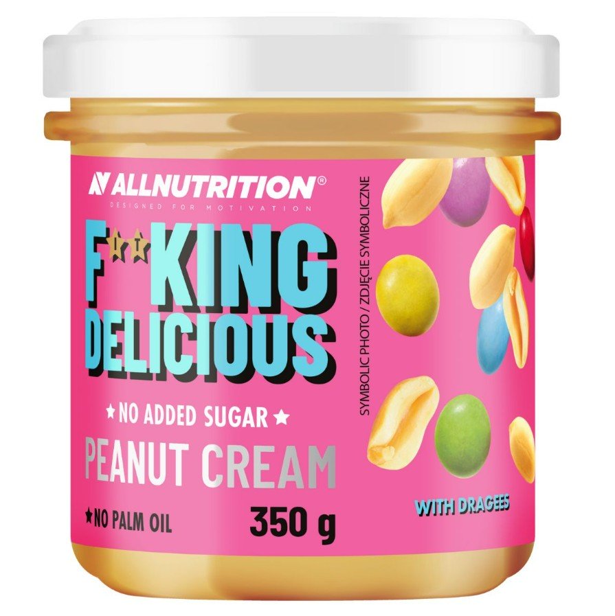 Allnutrition Fitking Delicious Krem Orzechowy z Drażetkami 350g