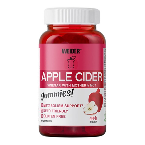 Weider Apple Cider, Apple - 50 gummies