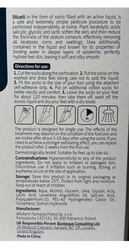 Silcatil Exfoliating Moisturizing Socks for Calluses 1 Pair