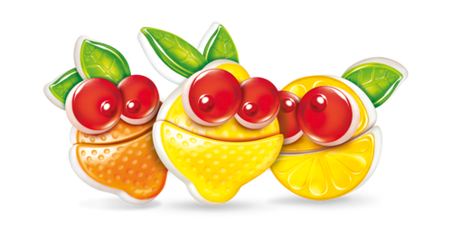 Nimm2 Śmiejżelki Fruit and Yoghurt Fruit Jelly Gummies Enriched with Vitamins 100g