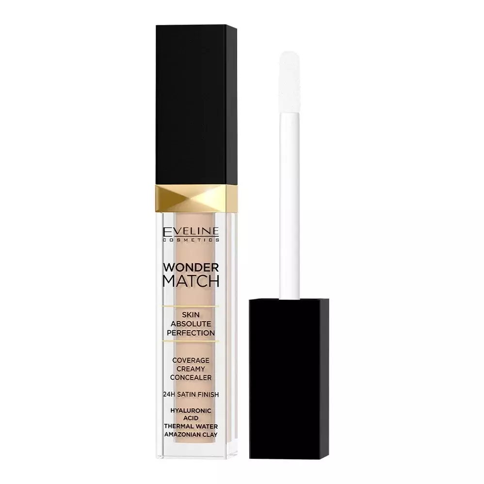 Eveline Wonder Match Light Liquid Concealer with Hyaluronic Acid No. 5 Porcelain 7ml