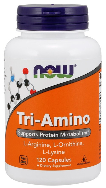Now Foods Tri-Amino Protein Metabolism Support 120 Capsules