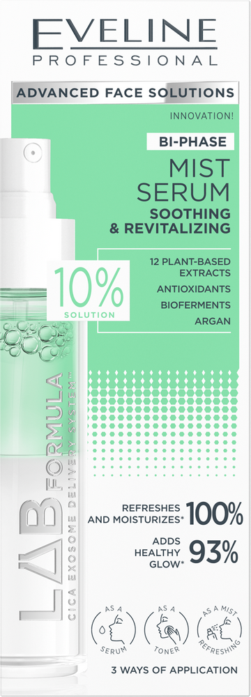 Eveline Lab Formula Two-Phase Soothing and Revitalizing Serum-Mist 30ml