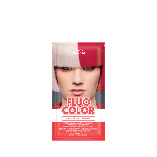 Joanna Fluo Color Red Semi-Permanent Hair Dye Sachet 35g