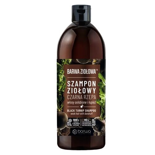 Barwa Herbal Black Turnip Shampoo for Weakened Hair with Dandruff 480ml