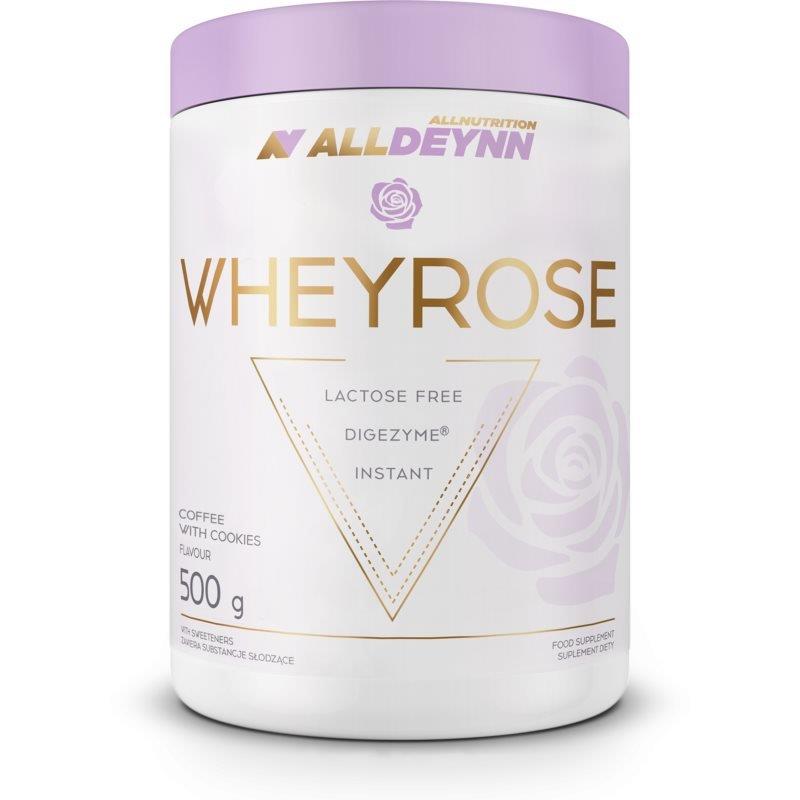 Allnutrition AllDeynn Wheyrose Coffee with Cookies Odżywka Wysokobiałkowa na Koncentracie Białka Serwatki 500g