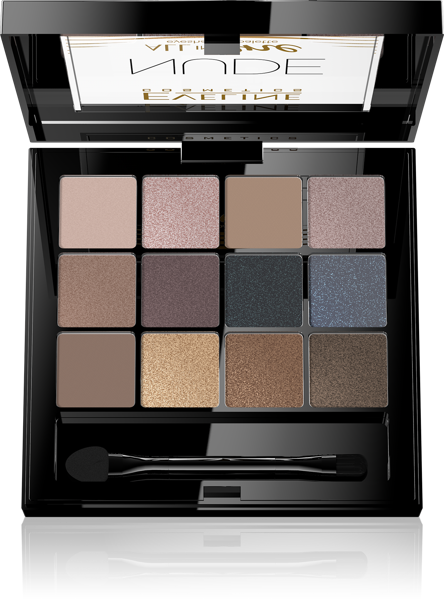 Eveline All In One Eyeshadow Palette Paleta 12 Cieni do Powiek Nude 1 Sztuka