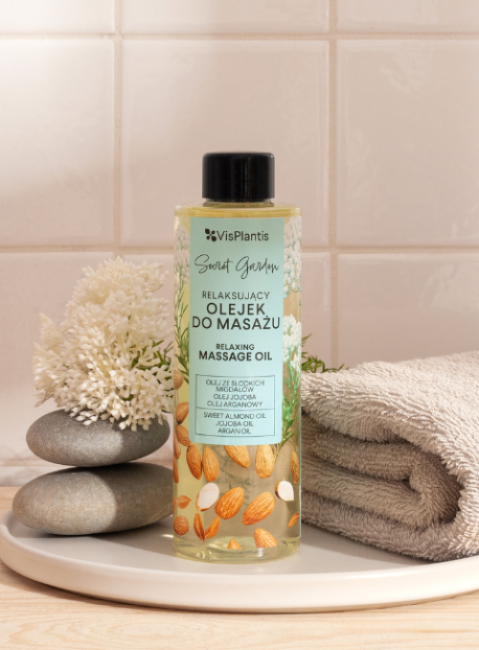 Vis Plantis Secret Garden Relaxing Massage Oil 200ml Best Before 26.05.26