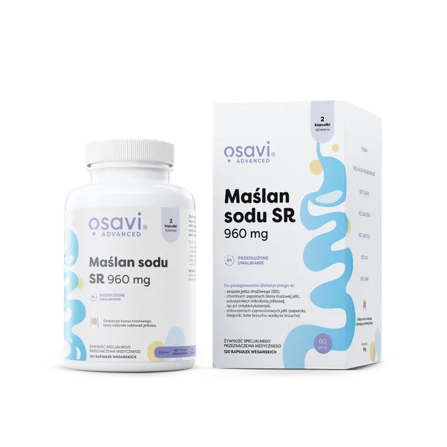 Osavi Sodium Butyrate SR 960mg 120 vegan caps