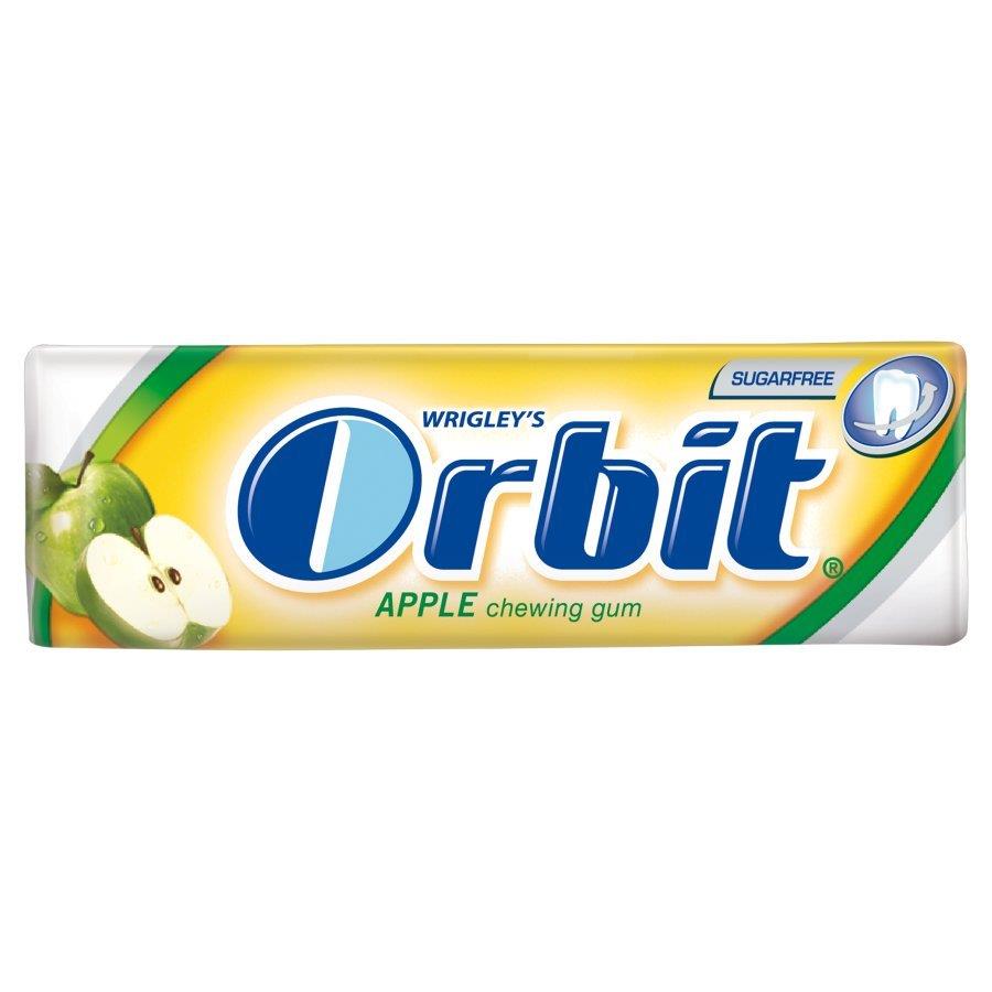 Orbit Chewing Gum without Sugar Addition with Apple Flavour 14g